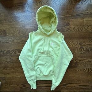 Champion Reverse Weave Hoodie – XS – Light Yellow Green
